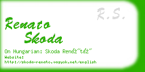 renato skoda business card